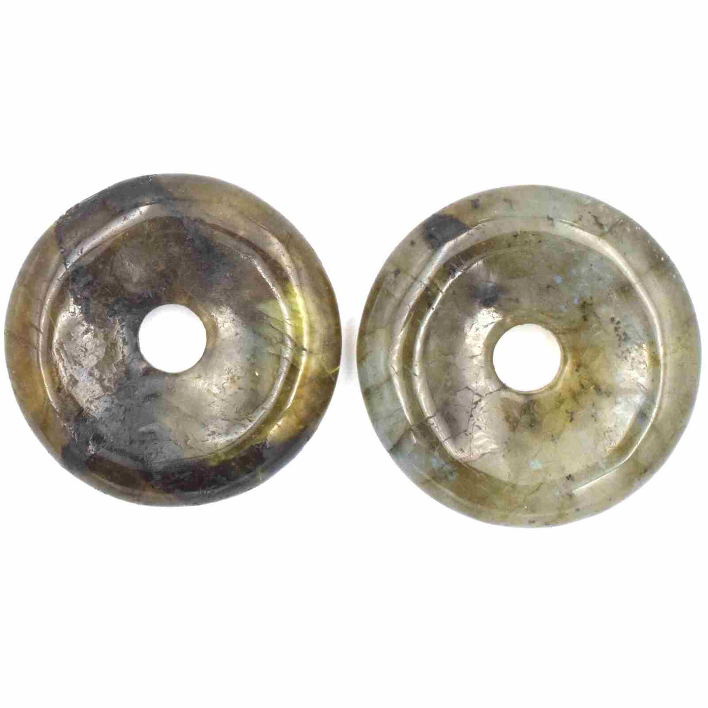 Labradorite Donut Pendant Carving