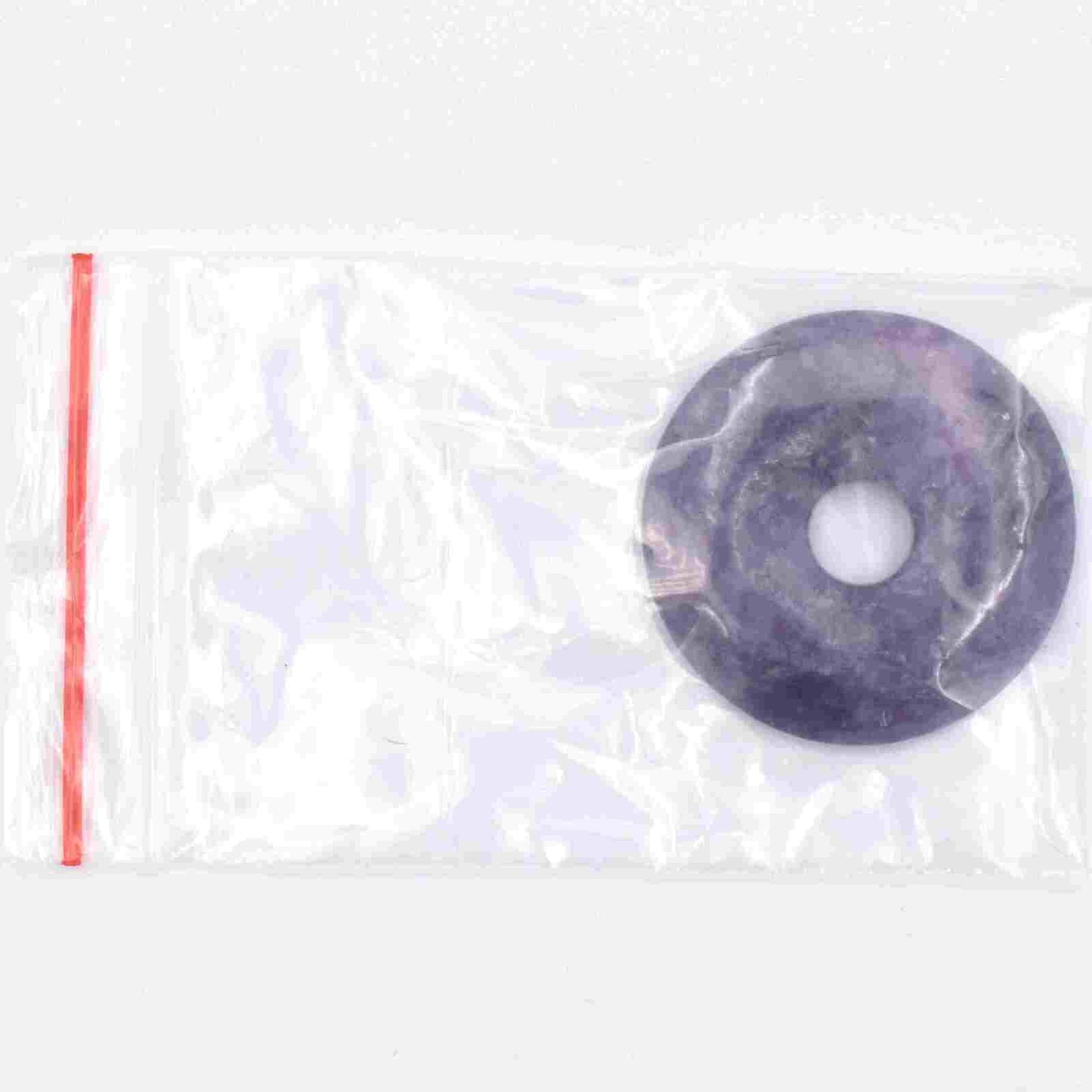 Purple Lepidolite Donut Pendant Carving