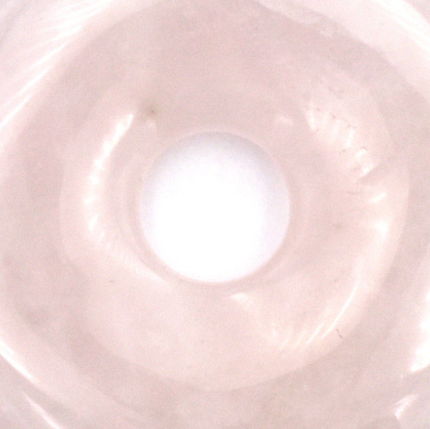 Rose Quartz Donut Pendant Carving