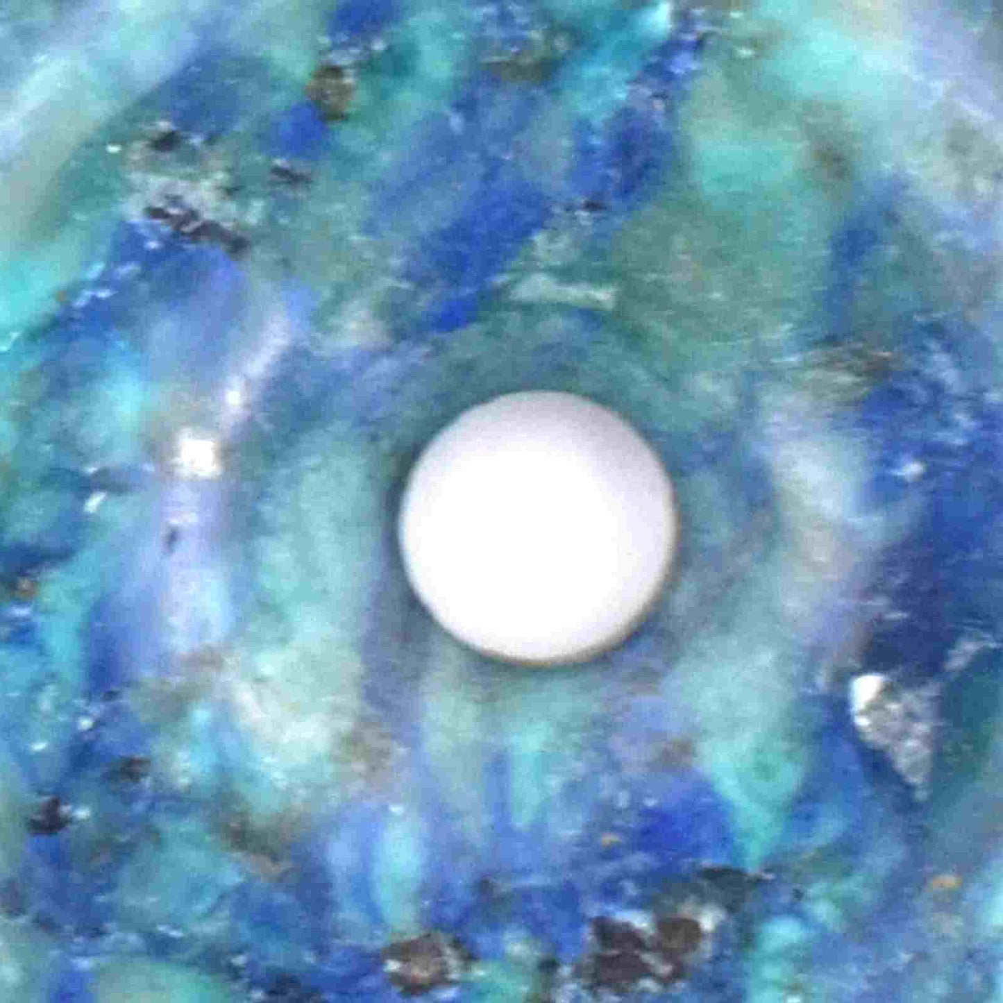 Chrysocolla Donut Pendant Carving