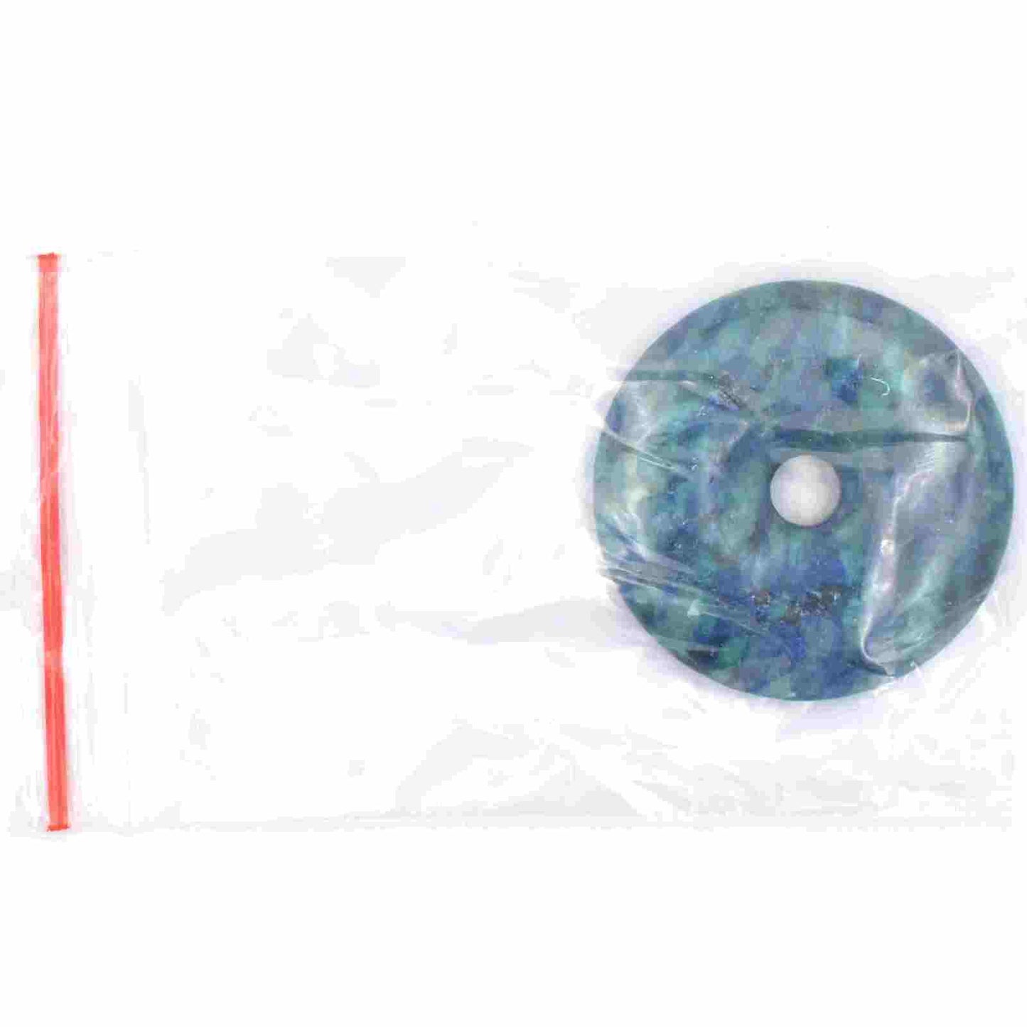 Chrysocolla Donut Pendant Carving