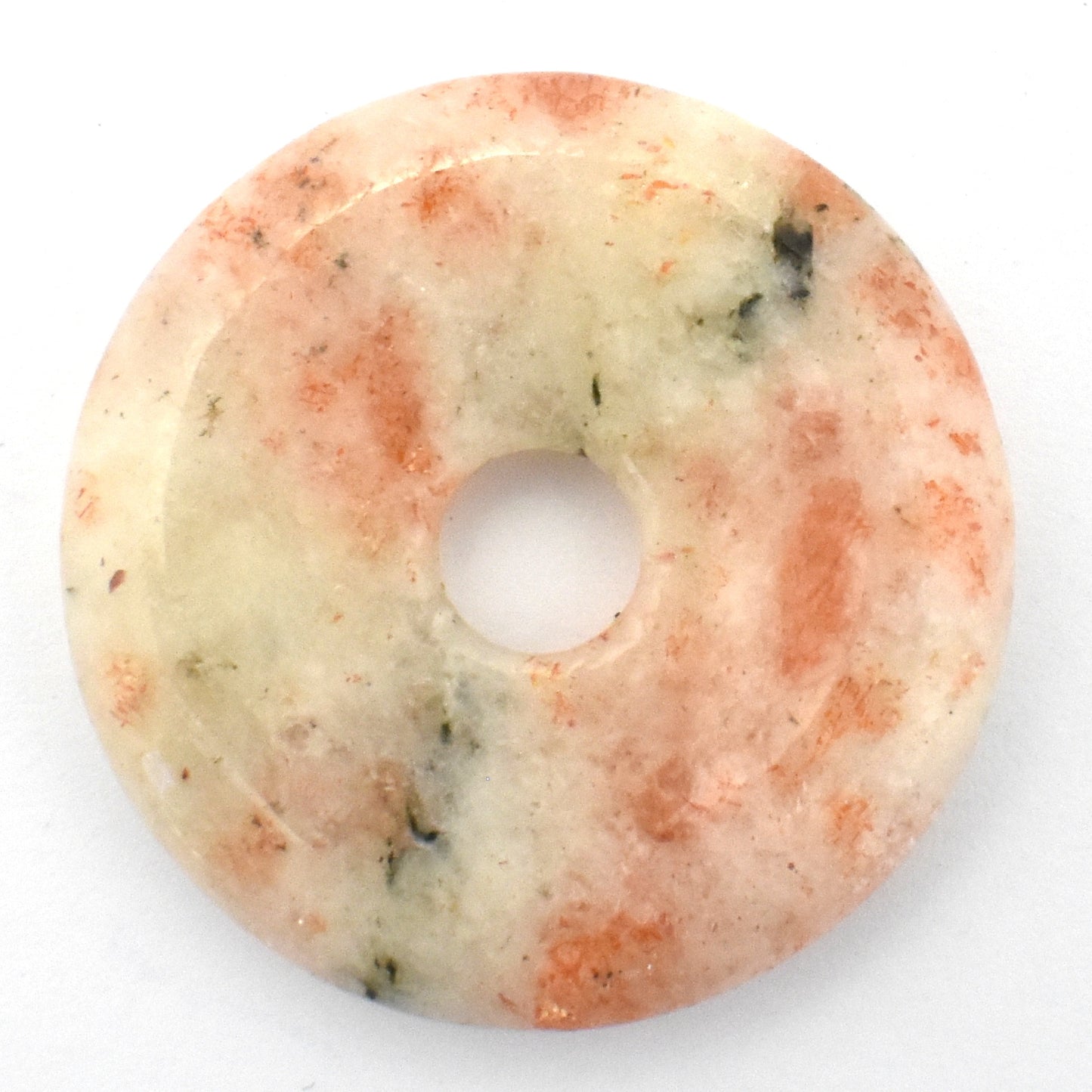 Sunstone Donut Pendant Carving