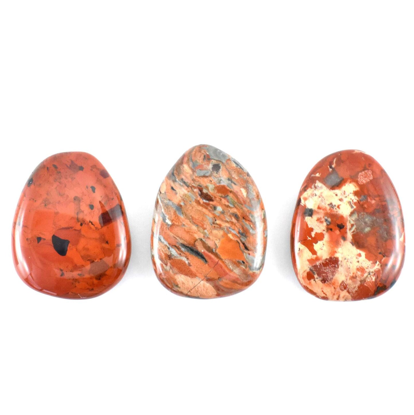 Poppy Jasper Palm Stone
