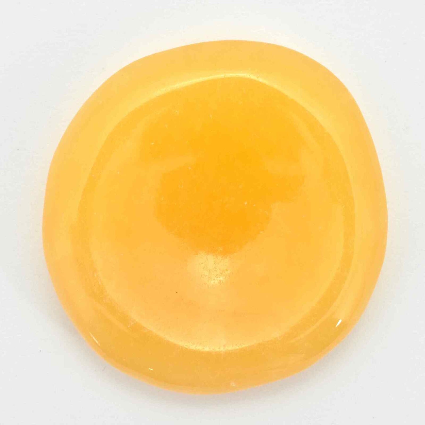 Freeform Calcite Orange Worry Stone