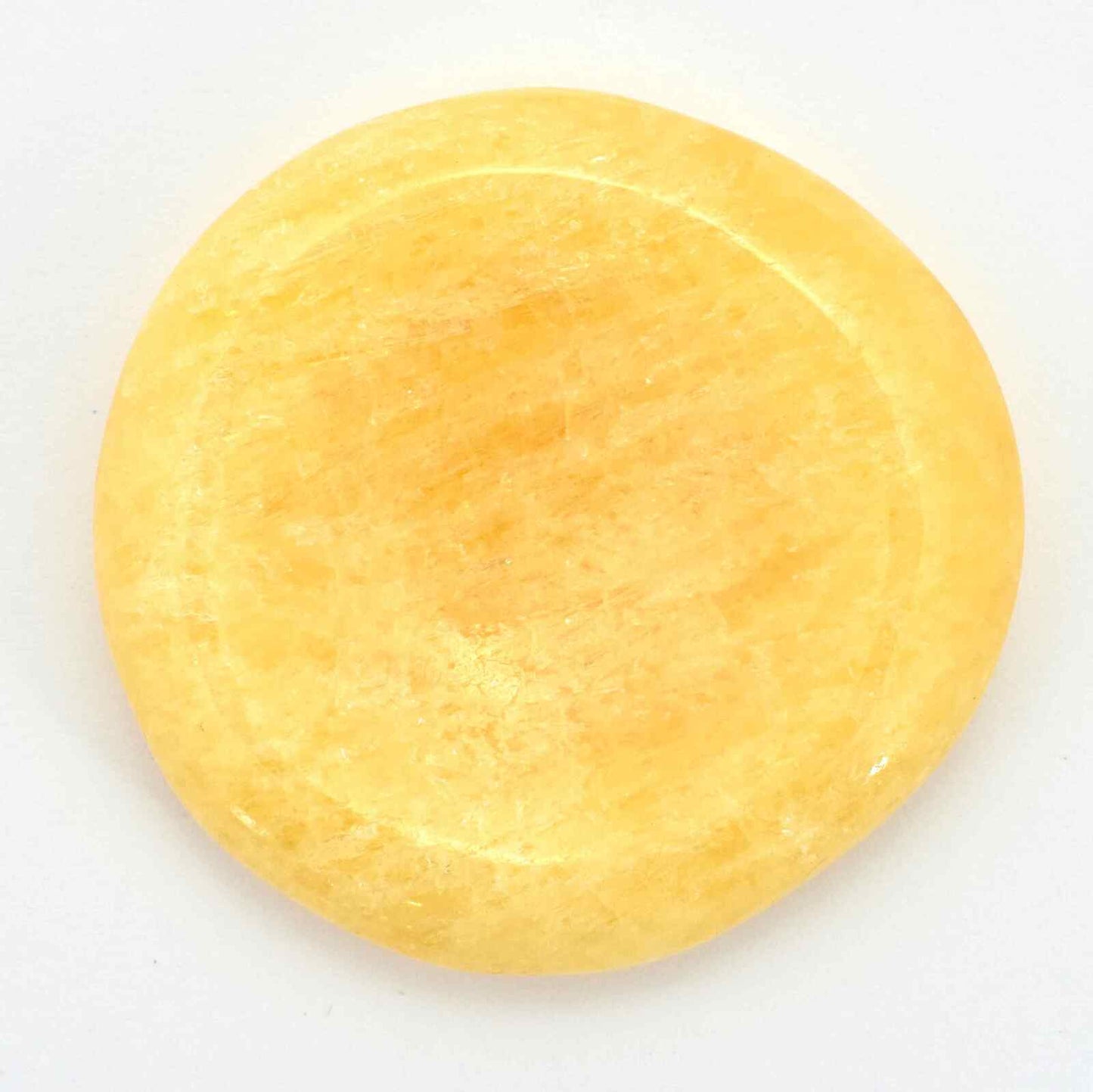 Freeform Calcite Orange Worry Stone