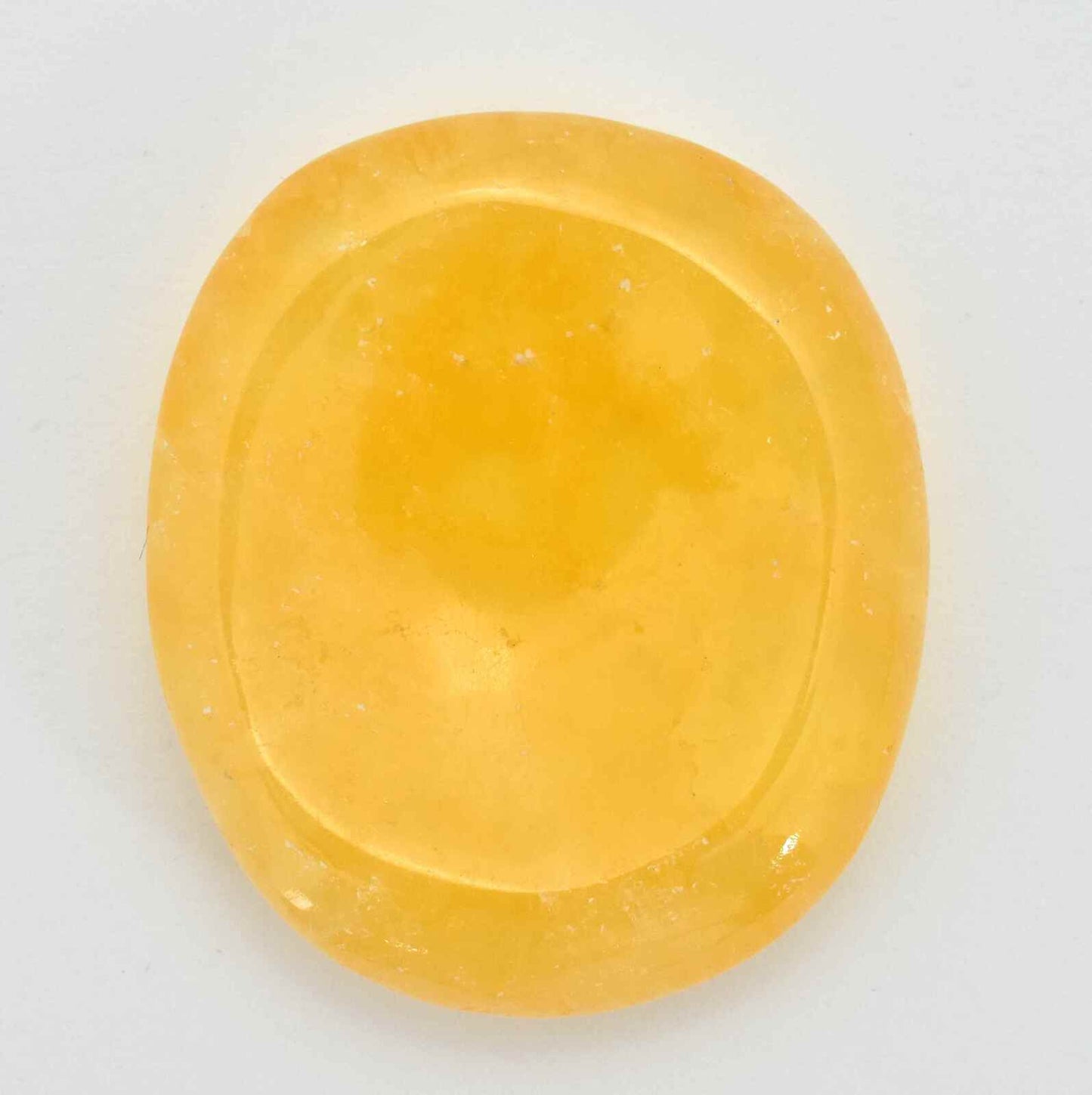 Freeform Calcite Orange Worry Stone