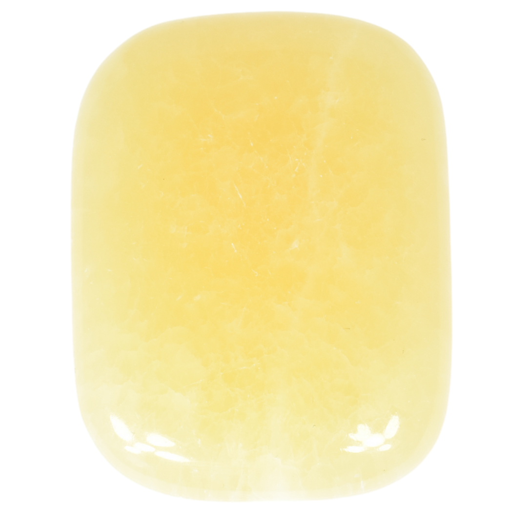 Orange Calcite Rectangle Stone Carving