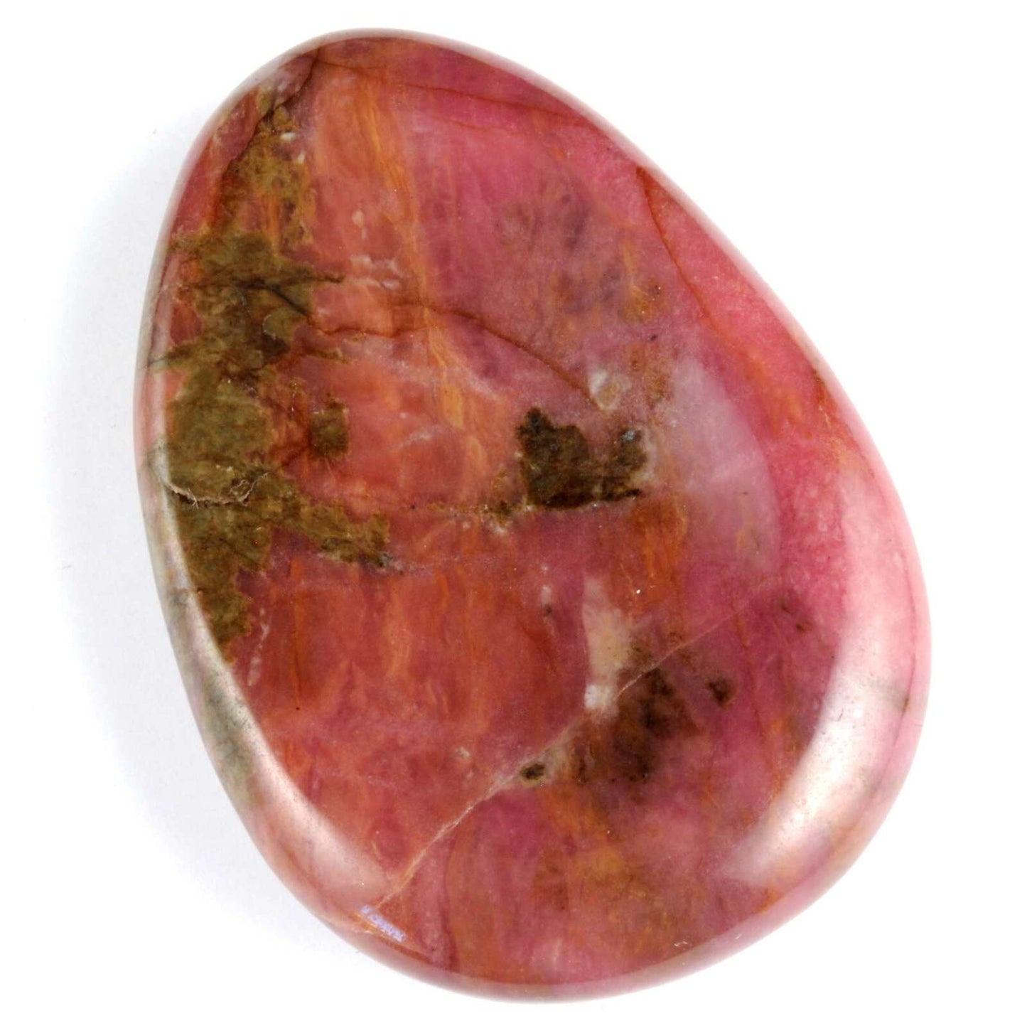 Oval Rhodonite Worry Stone