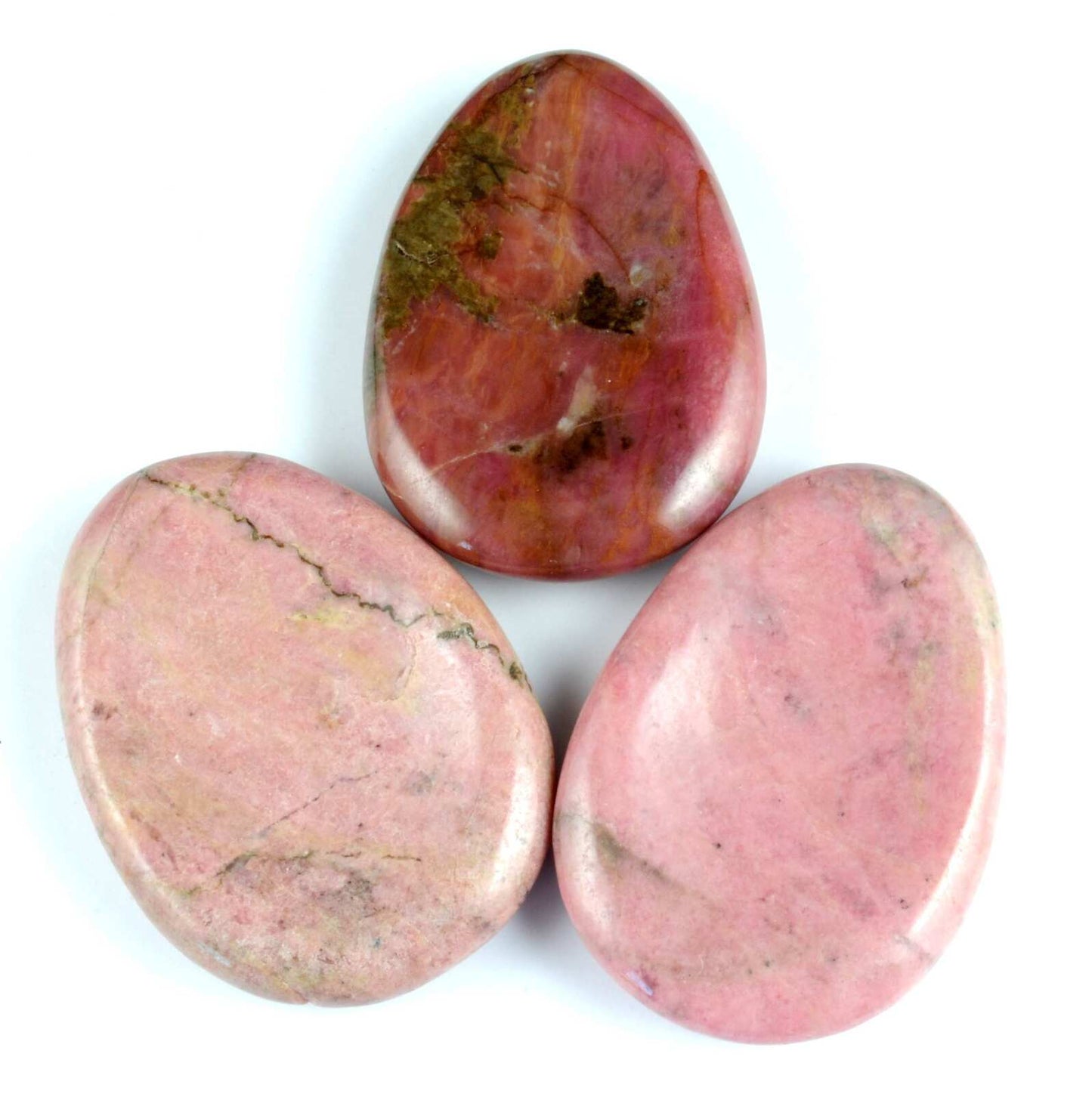 Oval Rhodonite Worry Stone