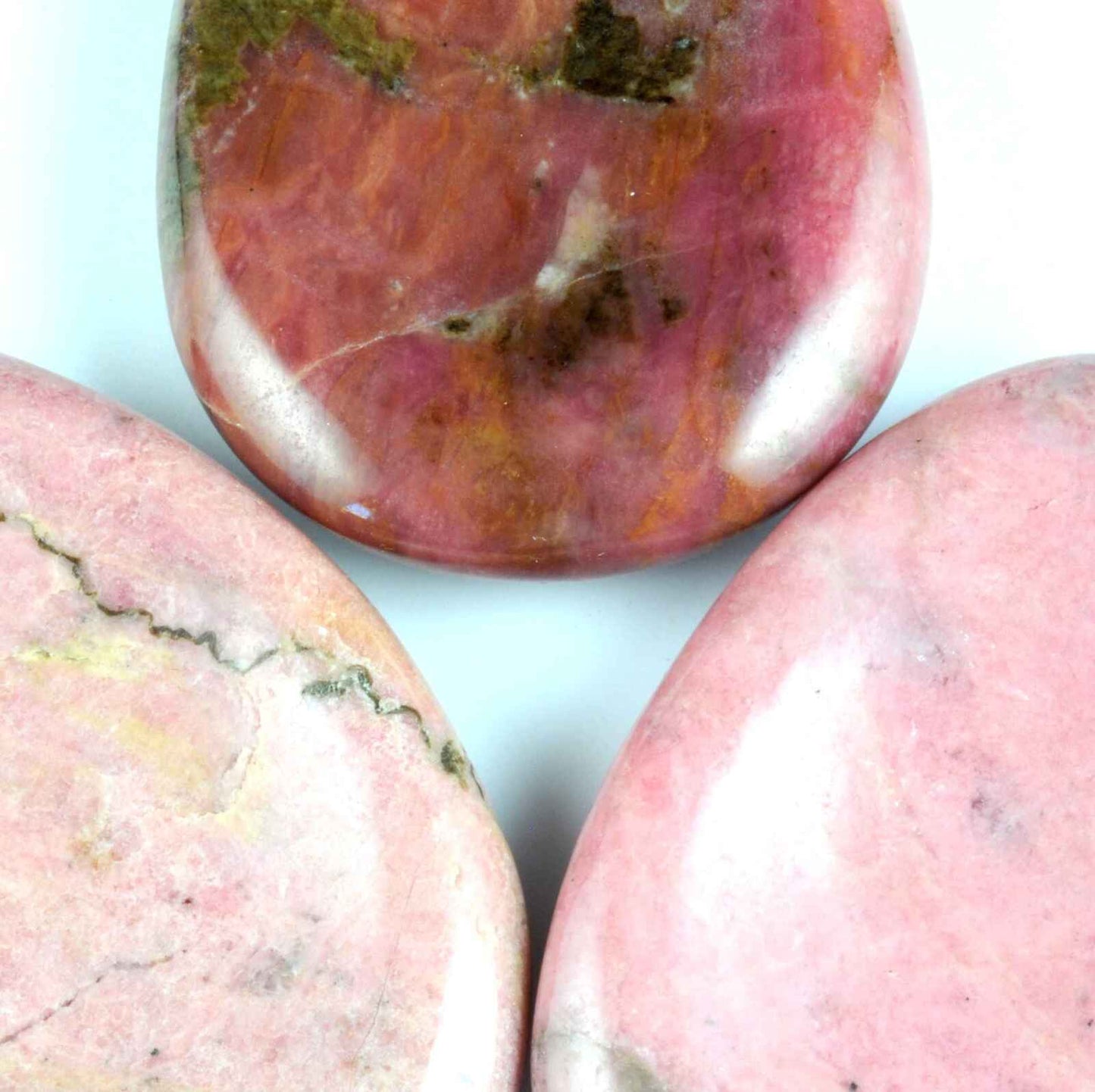 Oval Rhodonite Worry Stone