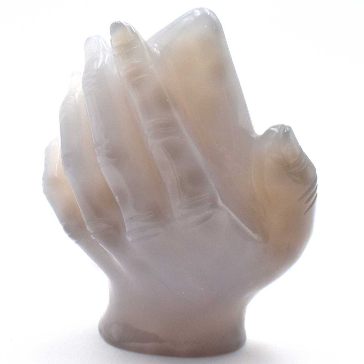 Agate Geode Buddha Hand Carving