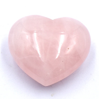 Rose Quartz Heart Carving [Medium]