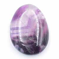 Purple Fluorite Palm Stone