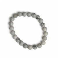 White Howlite Bead Bracelet