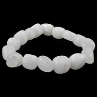 White Jade Tumbled Bracelet