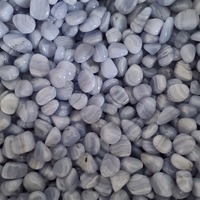 Blue Lace Agate Tumbled Stones - BULK ONLY