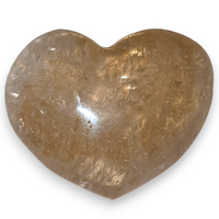 Citrine Laser Heart Carving