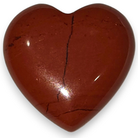 Red Jasper Heart Carving