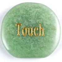 Touch Aventurine Green Word Stone