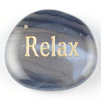 Relax Agate Natural Word Stone