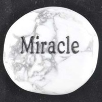 Miracle Howlite White Word Stone