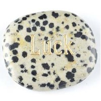 Luck Jasper Dalmatian Word Stone