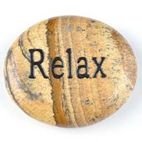 Relax Jasper Picture Word Stone