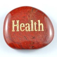 Health Jasper Red Word Stone