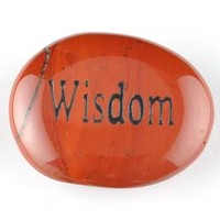 Wisdom Jasper Red Word Stone