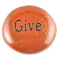 Give Jasper Red Word Stone