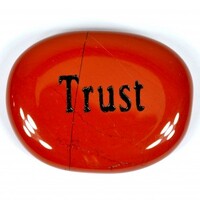 Trust Jasper Red Word Stone