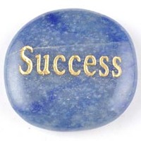 Success Aventurine Blue Word Stone