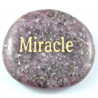 Miracle Lepidolite Pink Word Stone