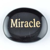 Miracle Onyx Black Word Stone