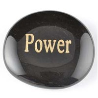 Power Onyx Black Word Stone