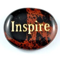 Inspire Obsidian Mahogany Word Stone