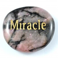 Miracle Rhodonite Word Stone