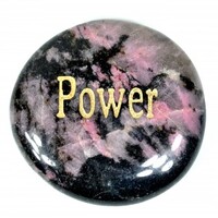 Power Rhodonite Word Stone