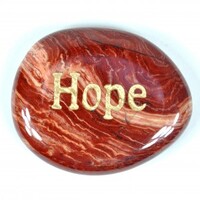 Hope Jasper Snakeskin Red Word Stone