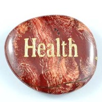 Health Jasper Snakeskin Word Stone