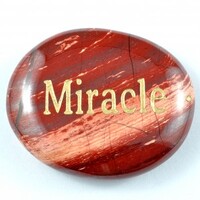 Miracle Jasper Snakeskin Red Word Stone