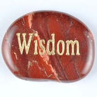 Wisdom Jasper Red Snakeskin Word Stone