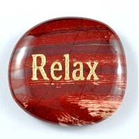 Relax Jasper Snakeskin Word Stone