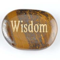 Wisdom Tiger Iron Word Stone