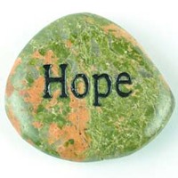 Hope Unakite Word Stone