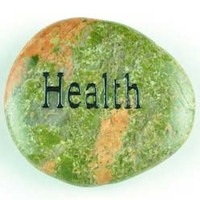 Health Unakite Word Stone