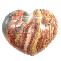 Walnut Jasper Heart Carving [Medium]