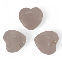 Pink Quartz Heart Carving [Mini - 3pcs]