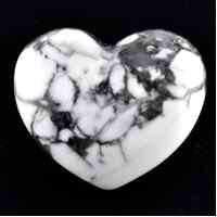 White Howlite Heart Carving [Small]