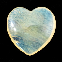 Yellow Obsidian Heart Carving [Small]